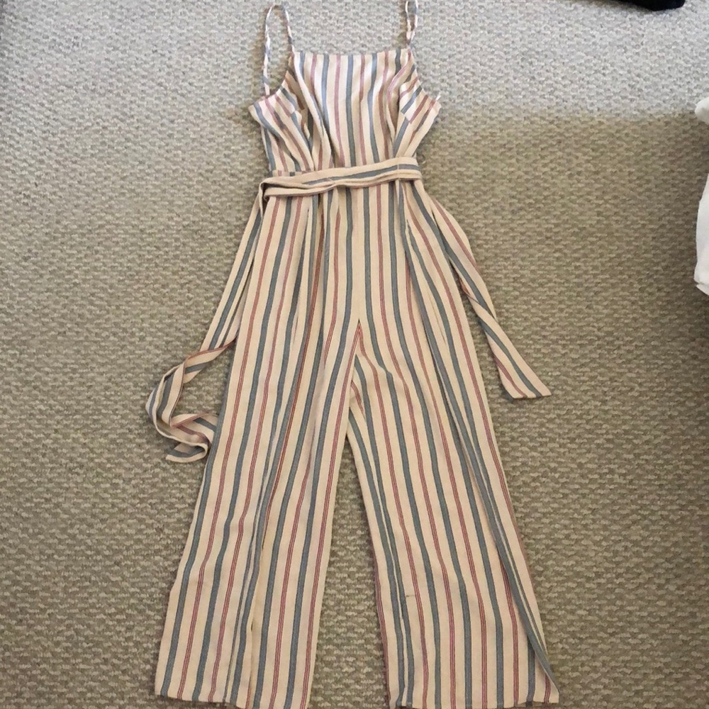 Striped jumpsuit
